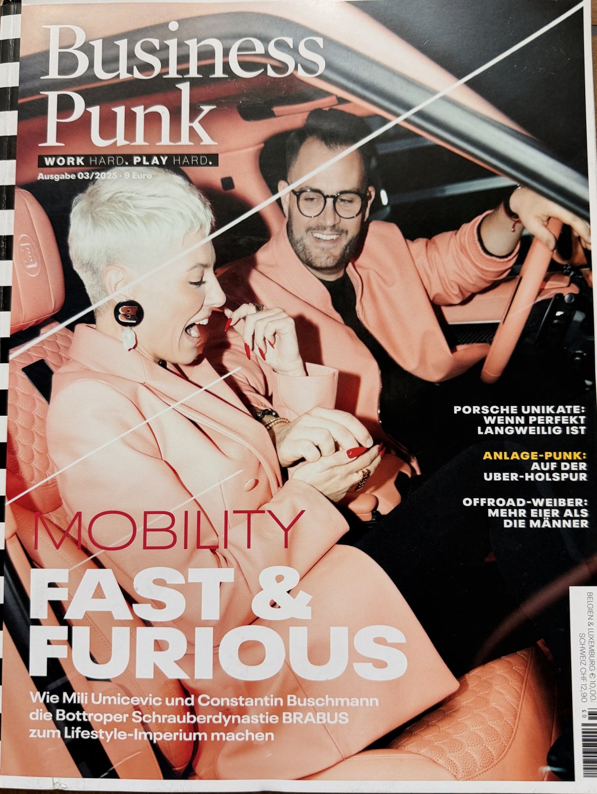 Business Punk Magazin-Cover mit Lina van de Mars